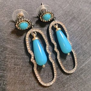 Art Deco Gemstone Earrings